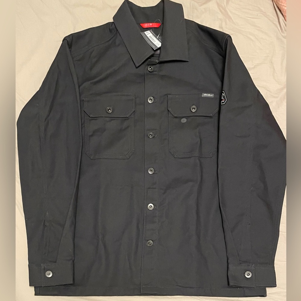 Eddie Bauer Capacitor Flex Canvas Shirt-Jacket - Large